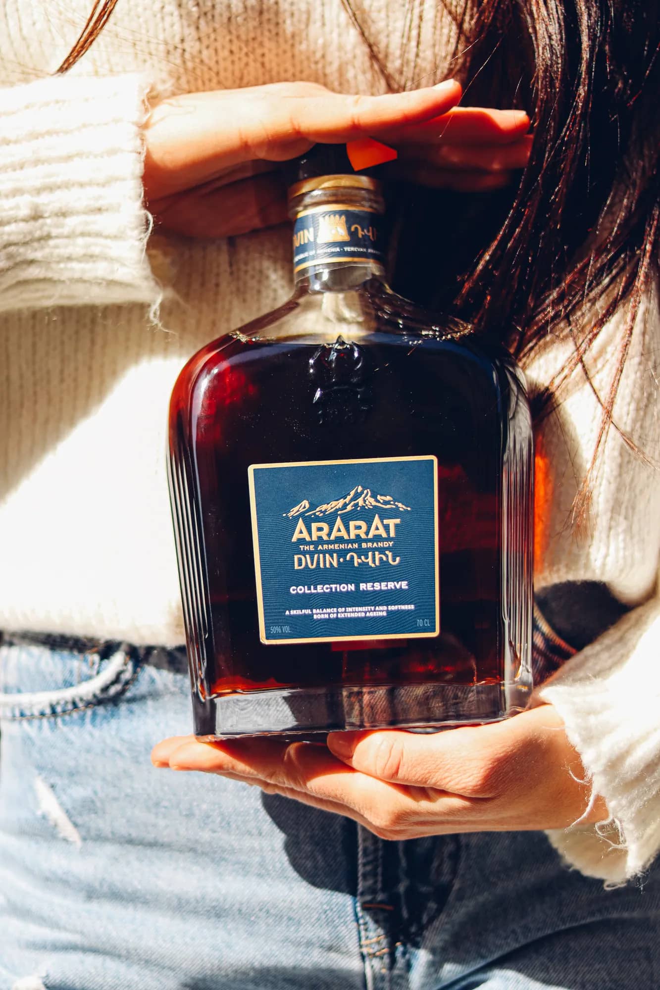 Bouteille de cognac arménien Ararat