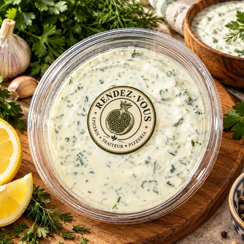 Tzatziki, yaourt grec, concombre et aneth
